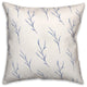 Coastal Plant Pattern 18x18 Indoor / Outdoor Pillow