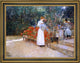 Frederick Childe Hassam After Breakfast Framed Premium Canvas Print, 18"x24"