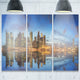 "Singapore Skyline and View of Marina Bay" Metal Wall Art, 3 Panels, 36"x28"