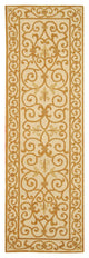 Safavieh Chelsea Hk11P Rug, Ivory/Gold, 2'6" X 12'0"