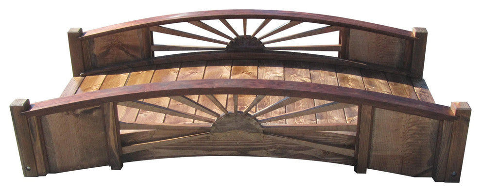 SamsGazebos Sunburst Garden Bridge 6 foot