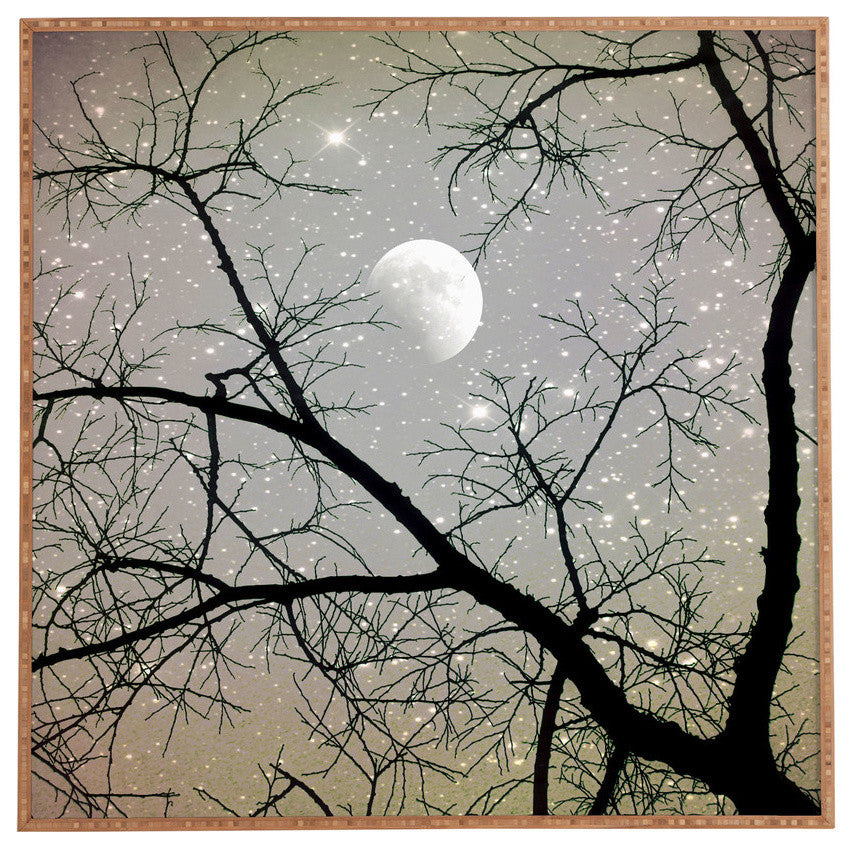 Deny Designs Shannon Clark Silver Sky Framed Wall Art