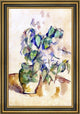 Paul Cezanne Leaves in a Green Pot  Framed Premium Canvas Print, 18"x27"
