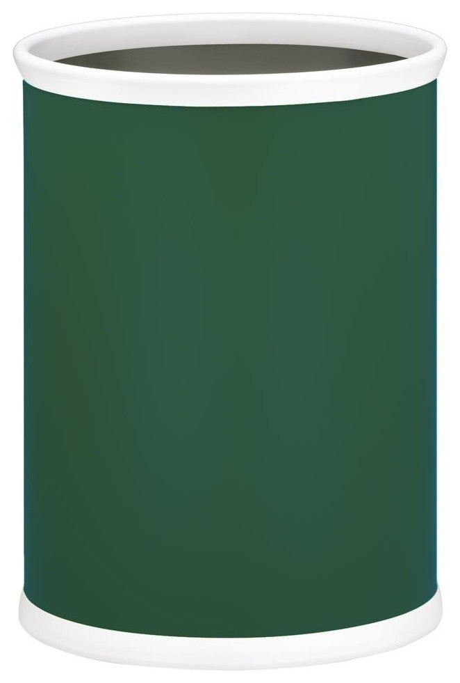 Oval Waste Basket, Tropic Green, 14"