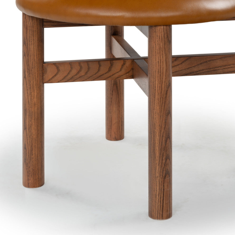 Safavieh Couture Tayla Dining Chair, Walnut/Brown