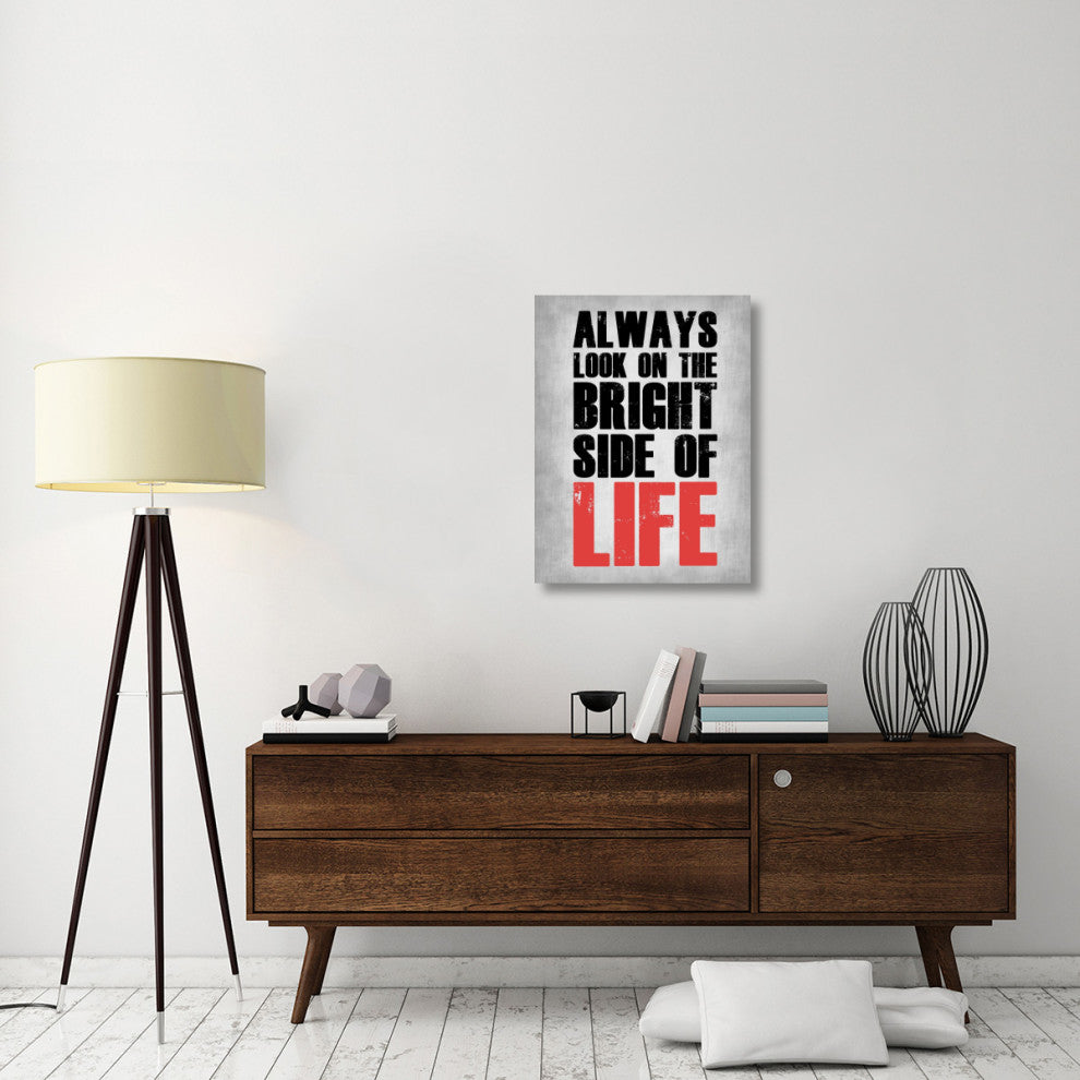 "Bright Side of Life Poster Poster Grey" Fine Art Print