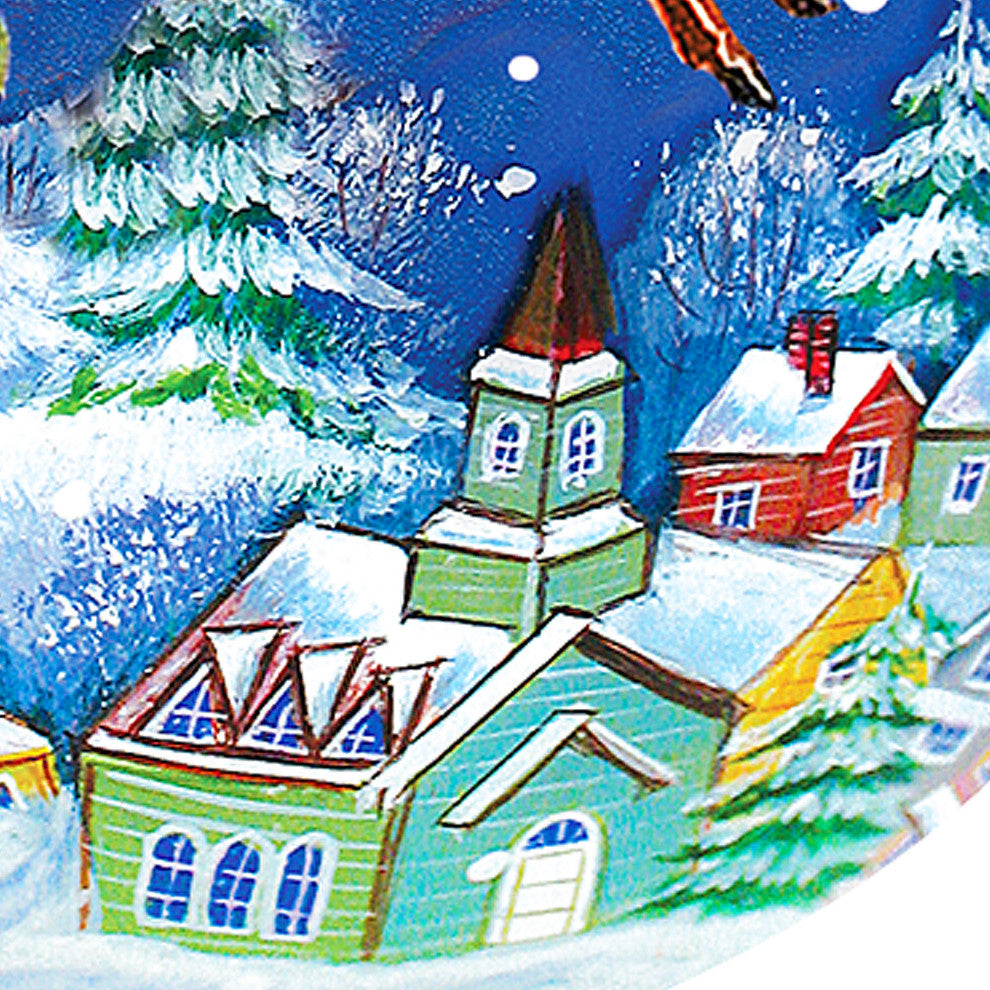 Up Up And Away Ornamental Decorated Santa Decor, Door Hangers