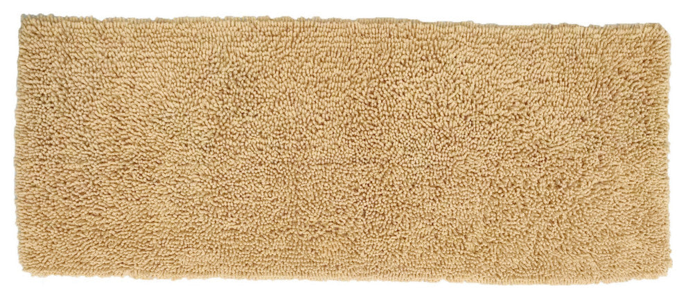 Fantasia Bath Rug Bath Rug Set, Machine Wash, 21"x54" Runner, Yellow