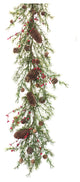 Pine Cone Berry Twig Garland, Set of 2