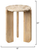 Quarry Wood and Tendua Stone Size Table
