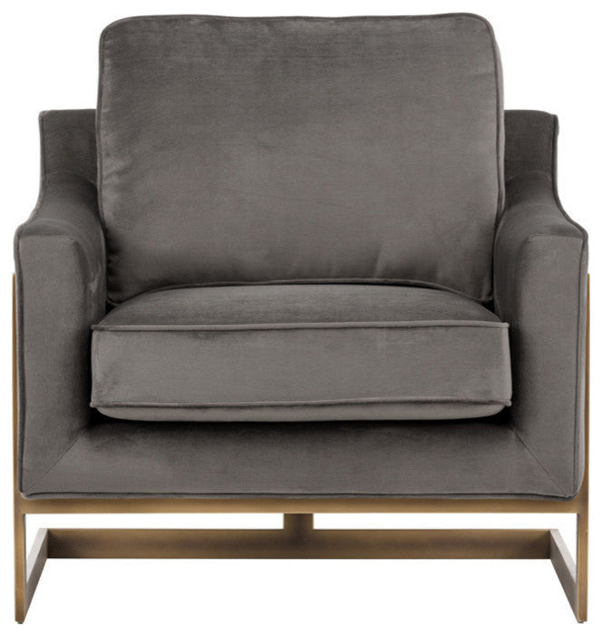 Kalmin Rustic Bronze Armchair, Pimlico Pebble