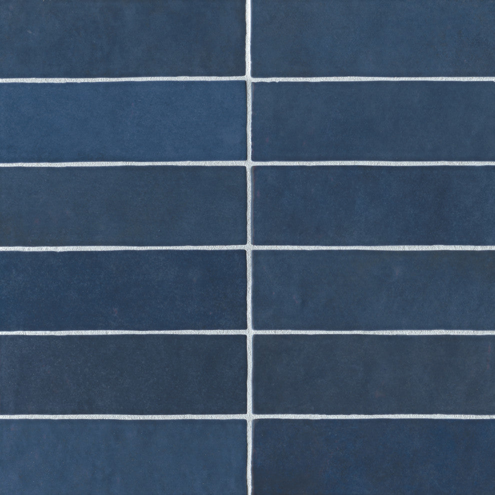 Cloe 2.5"x8" Artisan Ceramic Subway Tile, Blue