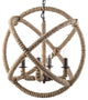 Modern Urban Contemporary Chandelier Light, Brown Steel