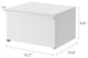 Tower Bread Box, White