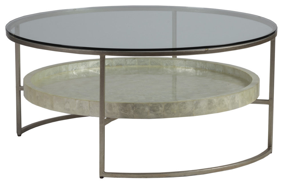 Cumulus Capiz Round Cocktail Table