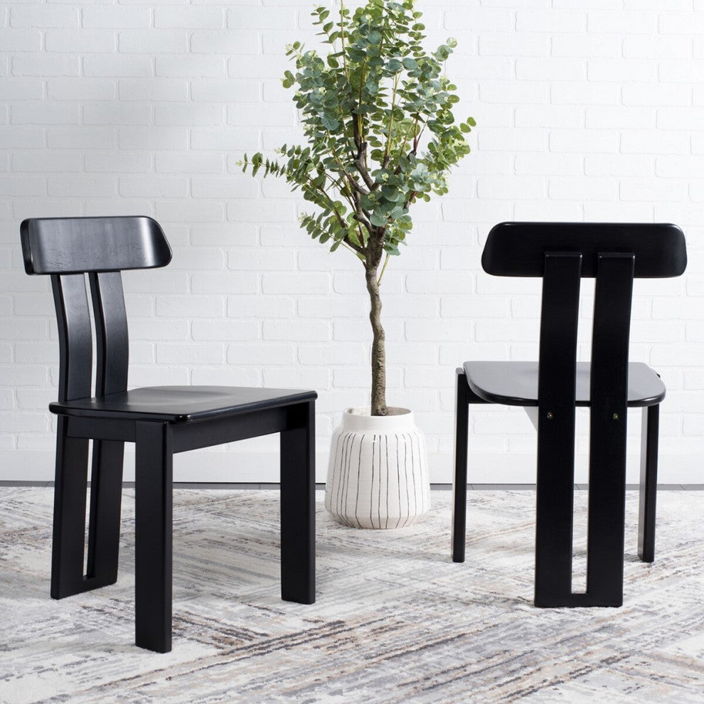 Safavieh Cayde Wood Dining Chair, Black