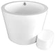 Kube Lagar 43" Free Standing Bathtub, White