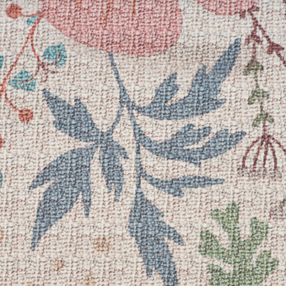 Nourison Nourison Washables 2' x 3' Cream Multicolor Farmhouse Indoor Rug