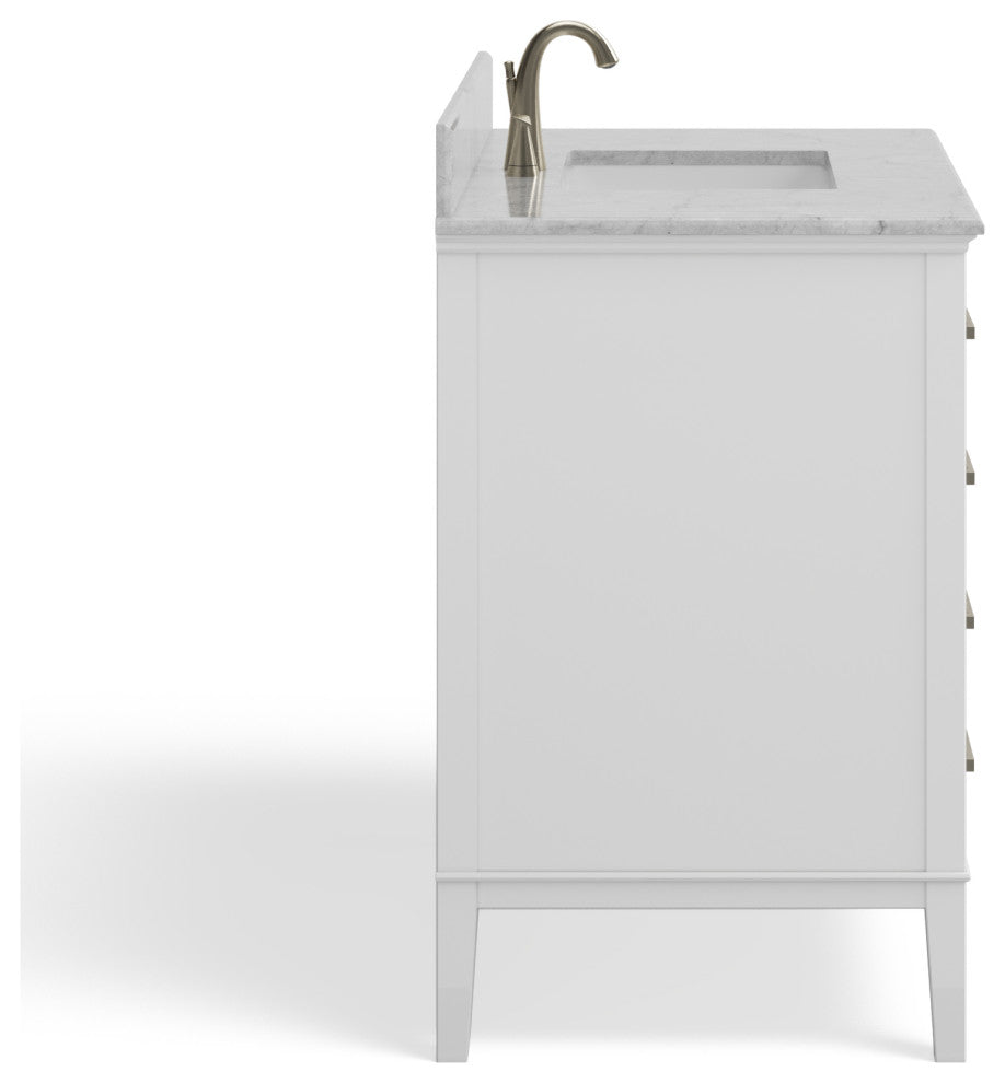 Fairmont Bathroom Vanity, Single Sink, 42", White, Freestanding
