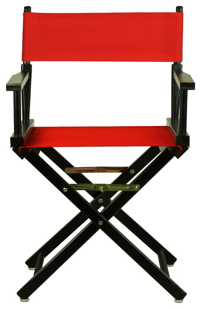 018" Director's Chair Black Frame-Red Canvas