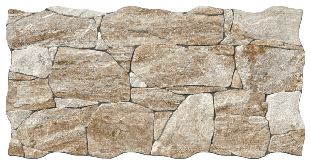 Caldera Roques Stone Porcelain Floor and Wall Tile Sample