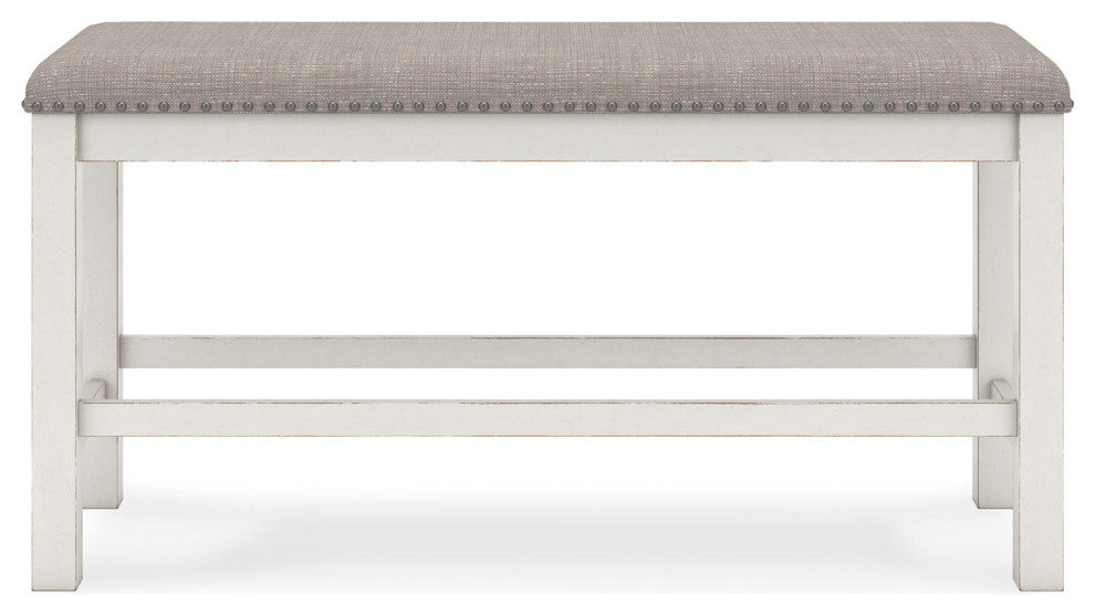 Robbinsdale Antique White 49" Counter Height Dining Bench