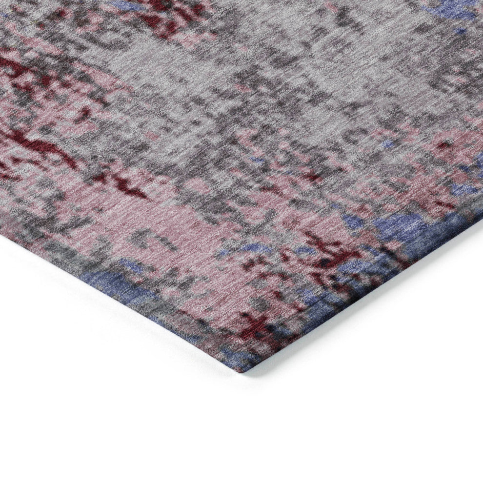 Machine Washable Indoor/Outdoor Chantille ACN1911 Plum 10' x 14' Rug