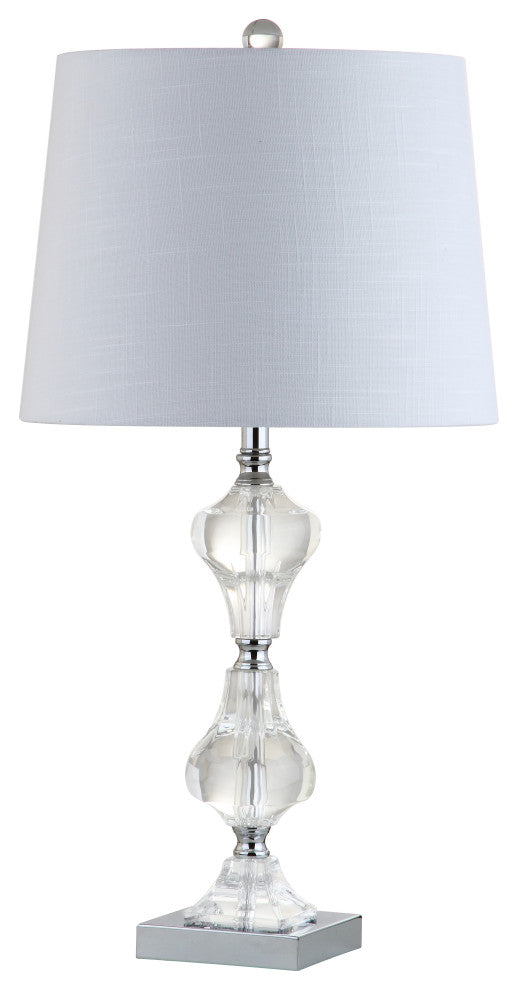 Chloe 26" Crystal Table Lamp, Clear