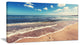 "Tropical Beach Island in Gili" Seashore Canvas Print, 32"x16"