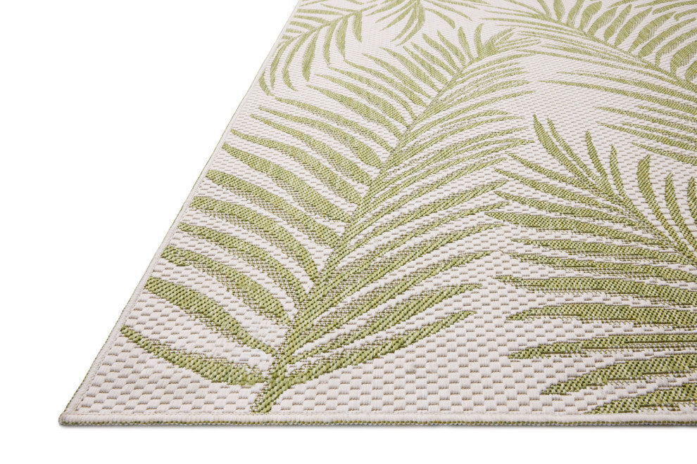Loloi Easton Ivory / Green 18" x 18" Sample Rug