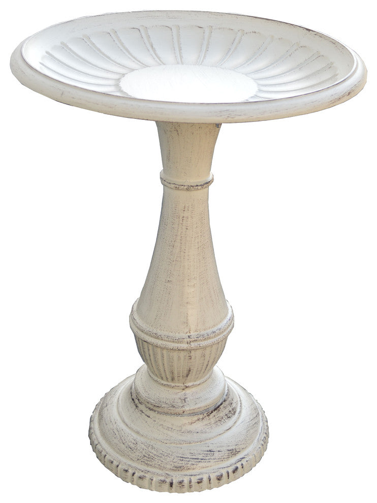 Kingston Birdbath in Antique White