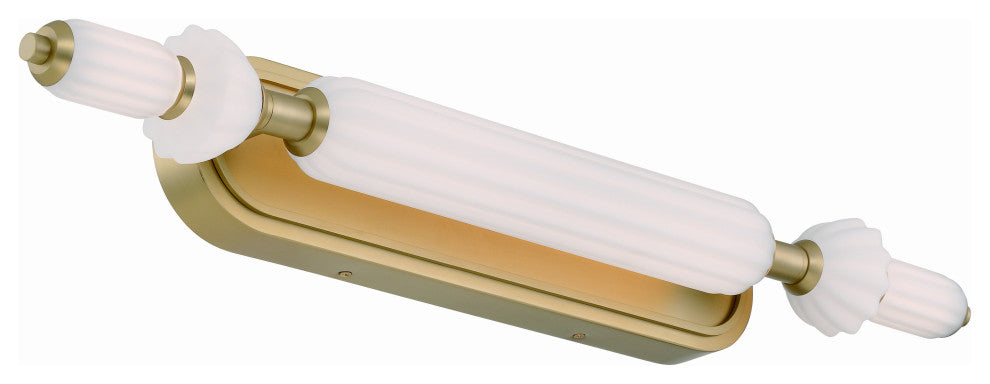 Lansdowne, Vanity, 31", Gold, Opal Glass
