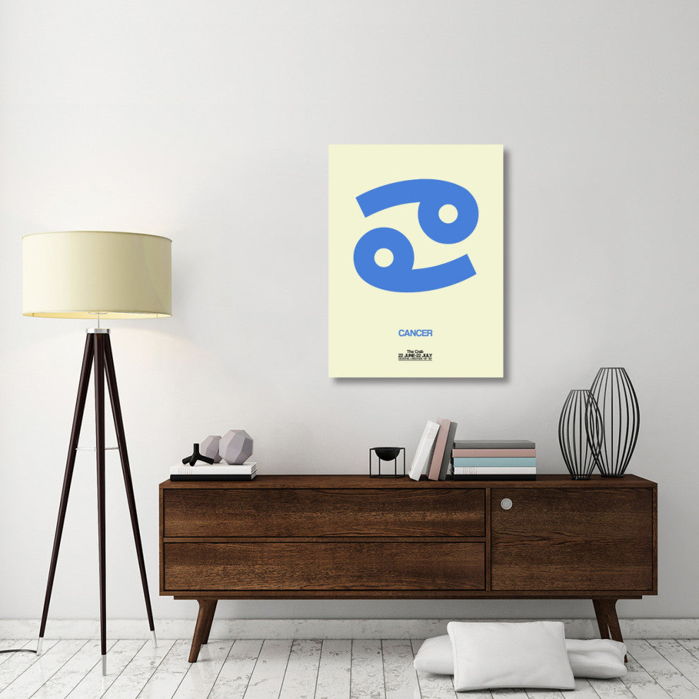 "Cancer Zodiac Sign Blue" Fine Art Print