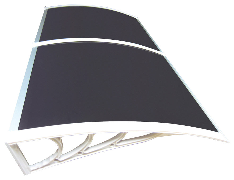 Solid Gray Door and Window Awning, 6'x3.25'