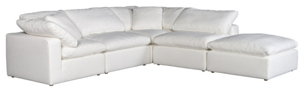 Clay Dream Modular Sectional Livesmart Fabric White