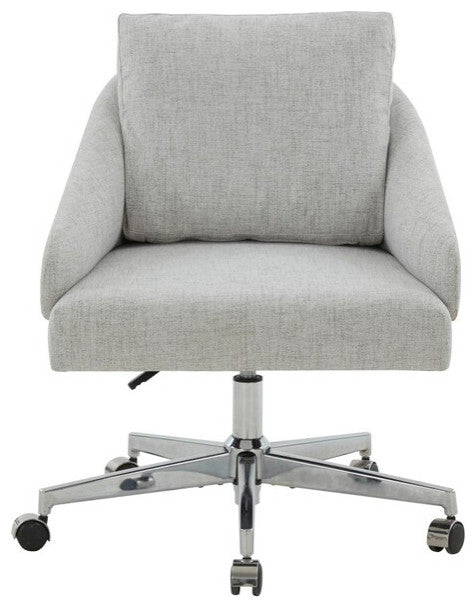 Safavieh Couture Blayke Adjustable Desk Chair Light Grey / Silver