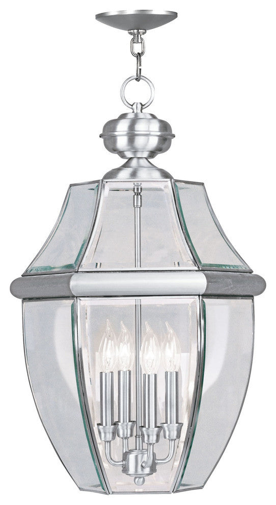 Monterey Outdoor Chain-Hang Light, Brushed Nickel