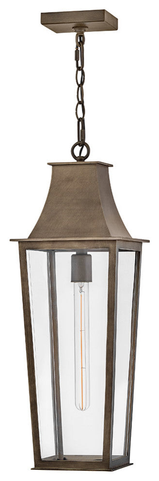 Hinkley Georgetown Large Hanging Lantern, Burnished Bronze