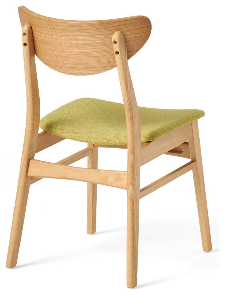 GDF Studio 5-Piece Camilla Natural Oak Finish 60" Rectangular Dining Set