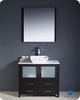 Torino 36" Espresso Modern Bathroom Vanity With Vessel Sink, FFT9162CH