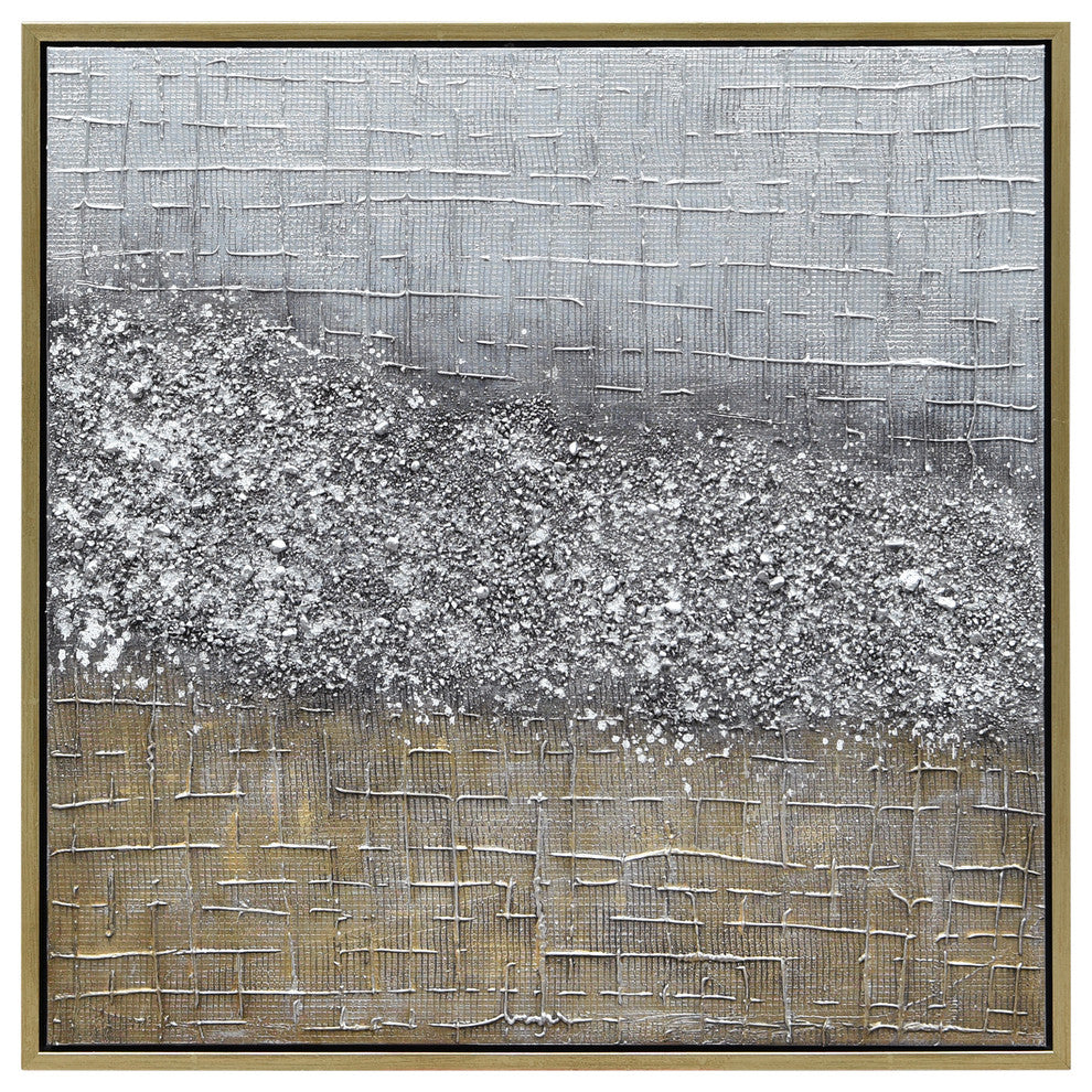 Matter Abstract Textured Metallic Hand Painted Wall Art by Martin Edwards