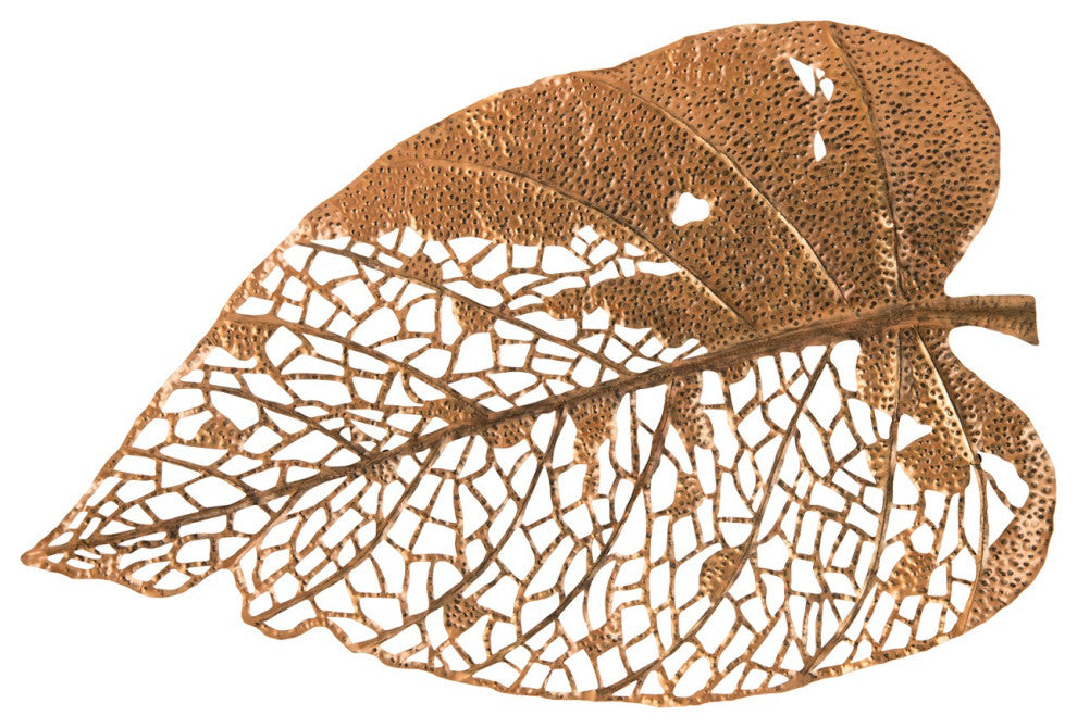 Birch Leaf Wall Art, Copper, Large