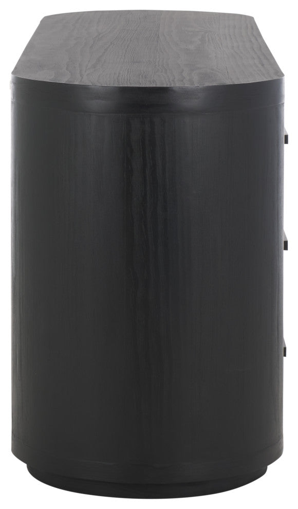 Safavieh Couture Lauryn Wood Oval Dresser, Black