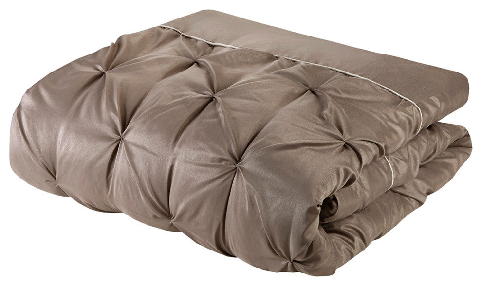 Madison Park Essentials Joella 24 Piece Room, a Bag, Taupe