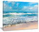 "Indian Ocean Panoramic View" Seashore Canvas Art, 20"x12"