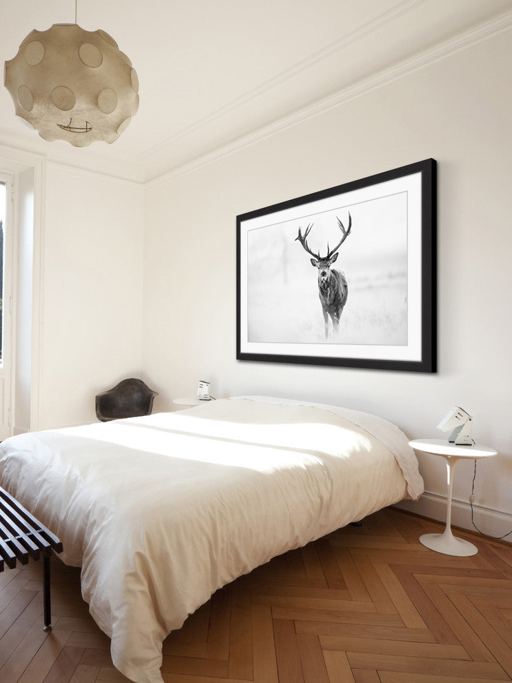 "Elk Stare" Framed Painting Print, 45x30
