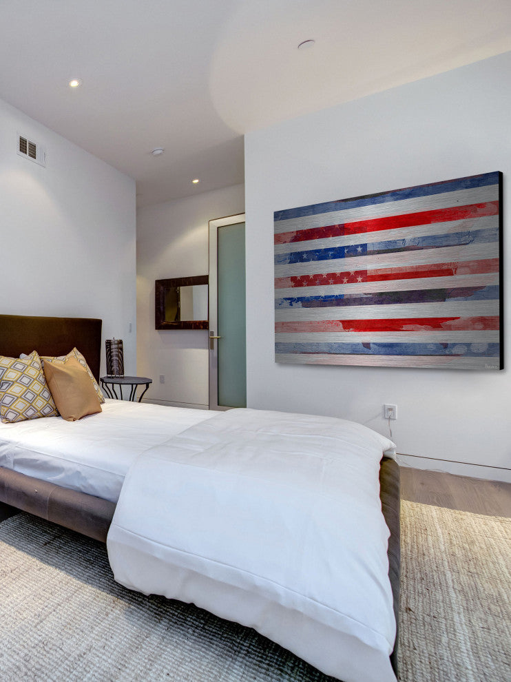 "Striped Glory" Print on Brushed Aluminum, 36"x24"
