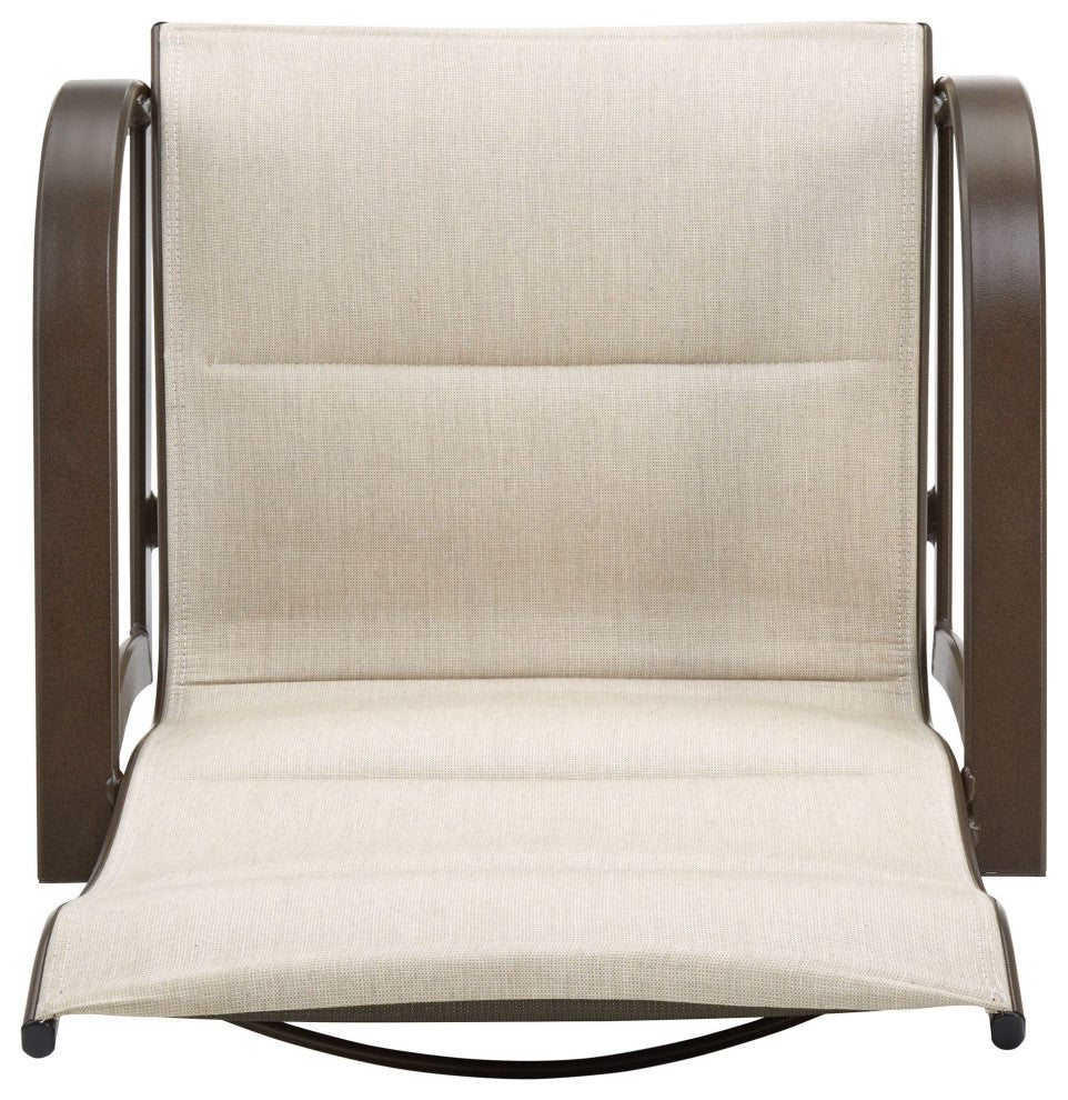 Key West Padded Sling Swivel Rocker Lounge Chair