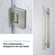 Panama Alcove Frameless Pivot Hinge Shower Door Kit With Base Pan, 2025, Satin Nickel, 32x32"