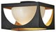 Fredrick Ramond Vega 1-Light Anvil Black Flush Mount